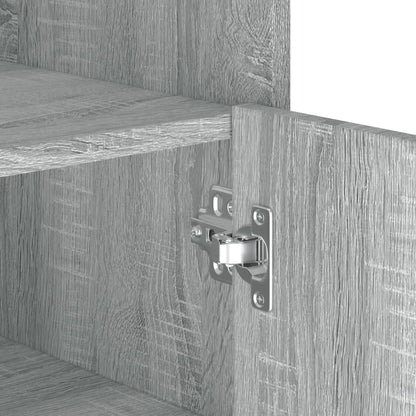 Dressoir 45x35x75 cm bewerkt hout grijs sonoma eikenkleurig