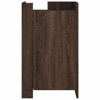 Dressoir 45x35x75 cm bewerkt hout bruin eikenkleurig