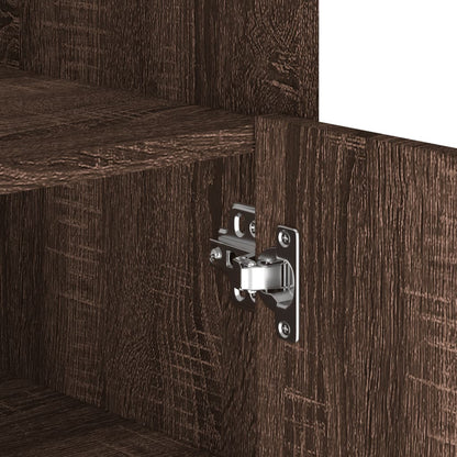 Dressoir 45x35x75 cm bewerkt hout bruin eikenkleurig