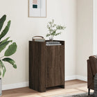 Sideboard 45x35x75 cm carved wood brown oak-colored