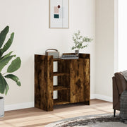 Dressoir 75,5x35x75 cm bewerkt hout gerookt eiken