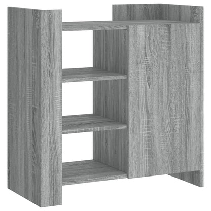 Dressoir 73,5x35x75 cm bewerkt hout grijs sonoma eikenkleurig