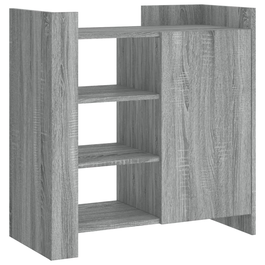 Dressoir 73,5x35x75 cm bewerkt hout grijs sonoma eikenkleurig