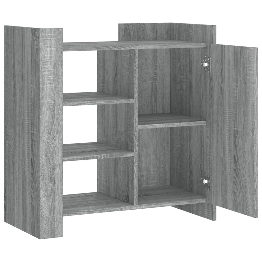 Dressoir 73,5x35x75 cm bewerkt hout grijs sonoma eikenkleurig