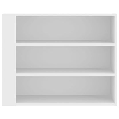Wandkast 75x35x60 cm bewerkt hout wit