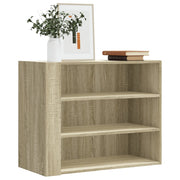 Wandkast 75x35x60 cm sonoma eiken bewerkt hout