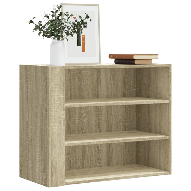 Wandkast 75x35x60 cm bewerkt hout sonoma eikenkleurig