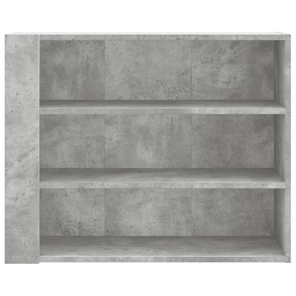 Wandkast 75x35x60 cm bewerkt hout betongrijs