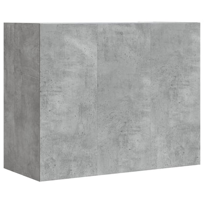 Wandkast 75x35x60 cm bewerkt hout betongrijs