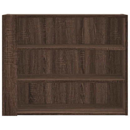 Wandkast 75x35x60 cm bewerkt hout bruin eikenkleurig