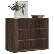 Wandkast 75x35x60 cm bewerkt hout bruin