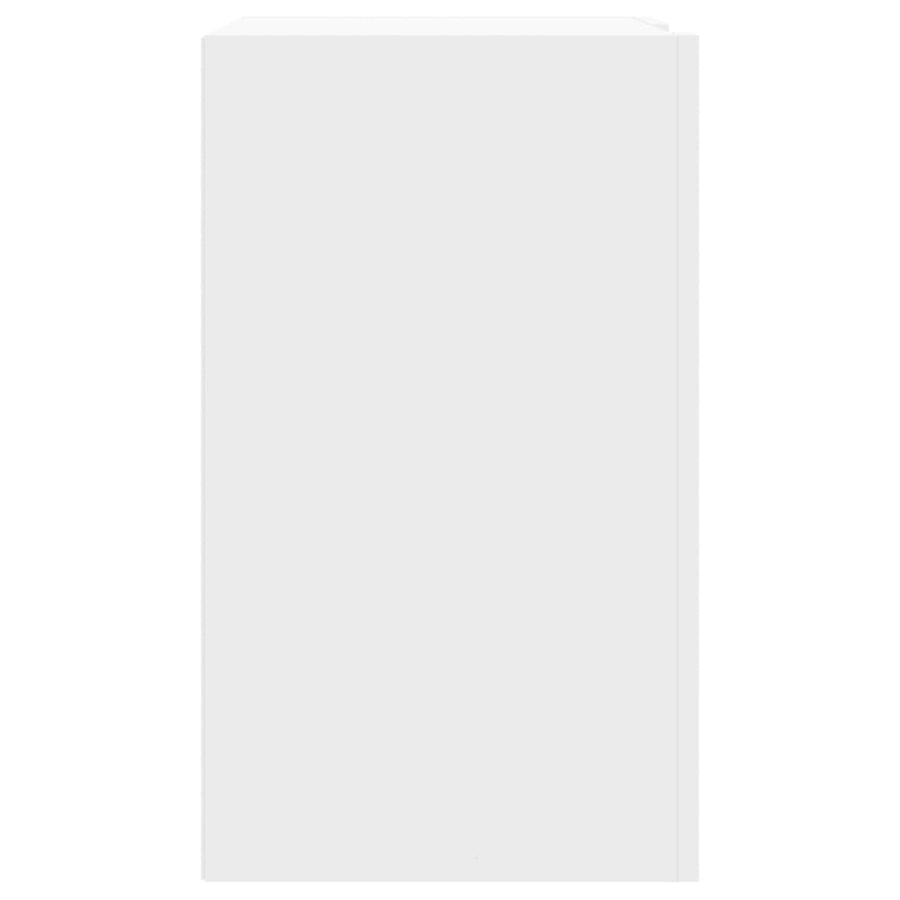 Wandkast 75x35x60 cm bewerkt hout wit