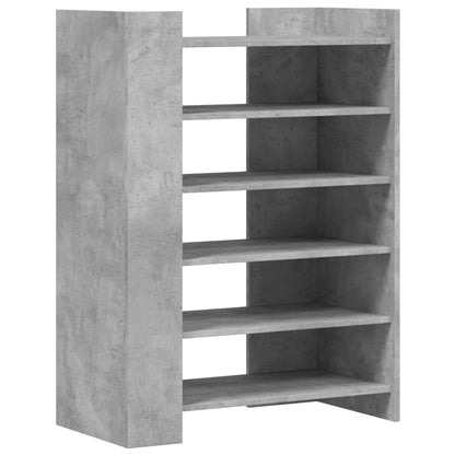 Schoenenkast 74,5x37,5x100 cm bewerkt hout betongrijs