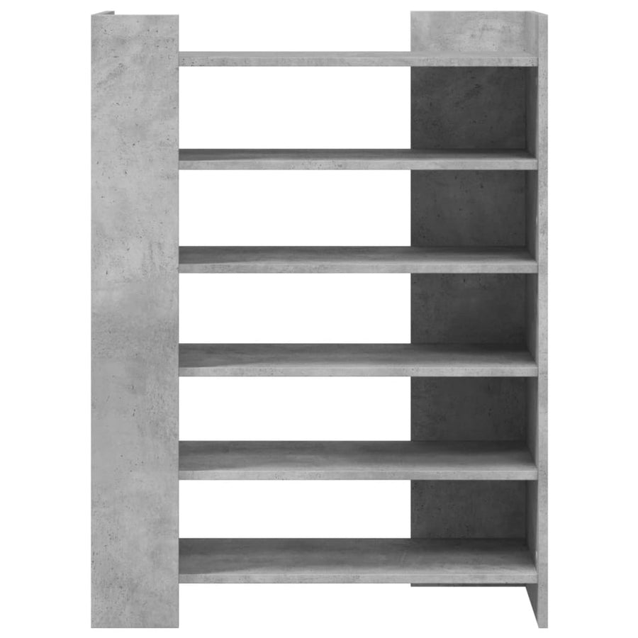Schoenenkast 74,5x37,5x100 cm bewerkt hout betongrijs