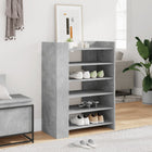 Schoenenkast 74,5x37,5x100 cm bewerkt hout betongrijs