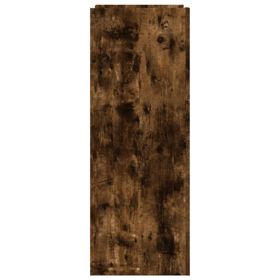 Schoenenkast 74,5x37,5x100 cm bewerkt hout gerookt eikenkleurig