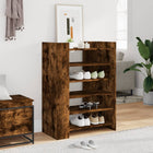 Schoenenkast 74,5x37,5x100 cm bewerkt hout gerookt eiken