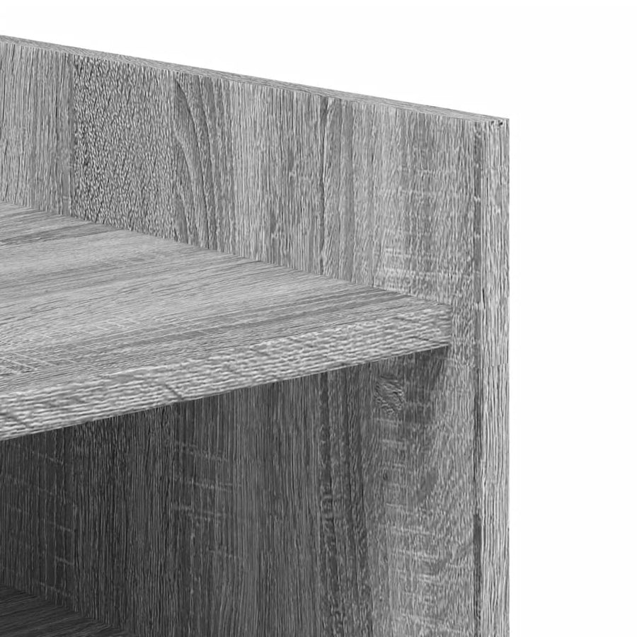 Schoenenkast 74,5x37,5x100 cm bewerkt hout grijs sonoma eiken