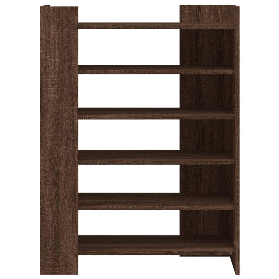 Schoenenkast 74,5x37,5x100 cm bewerkt hout bruin eikenkleurig
