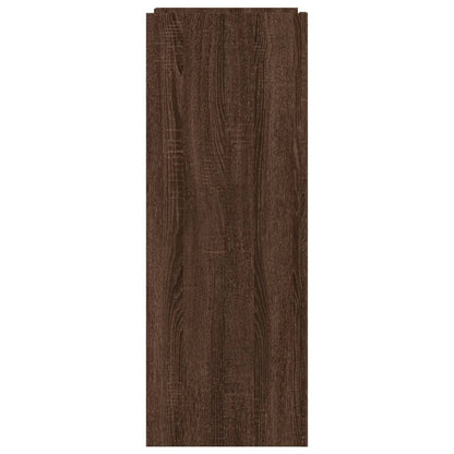 Schoenenkast 74,5x37,5x100 cm bewerkt hout bruin eikenkleurig