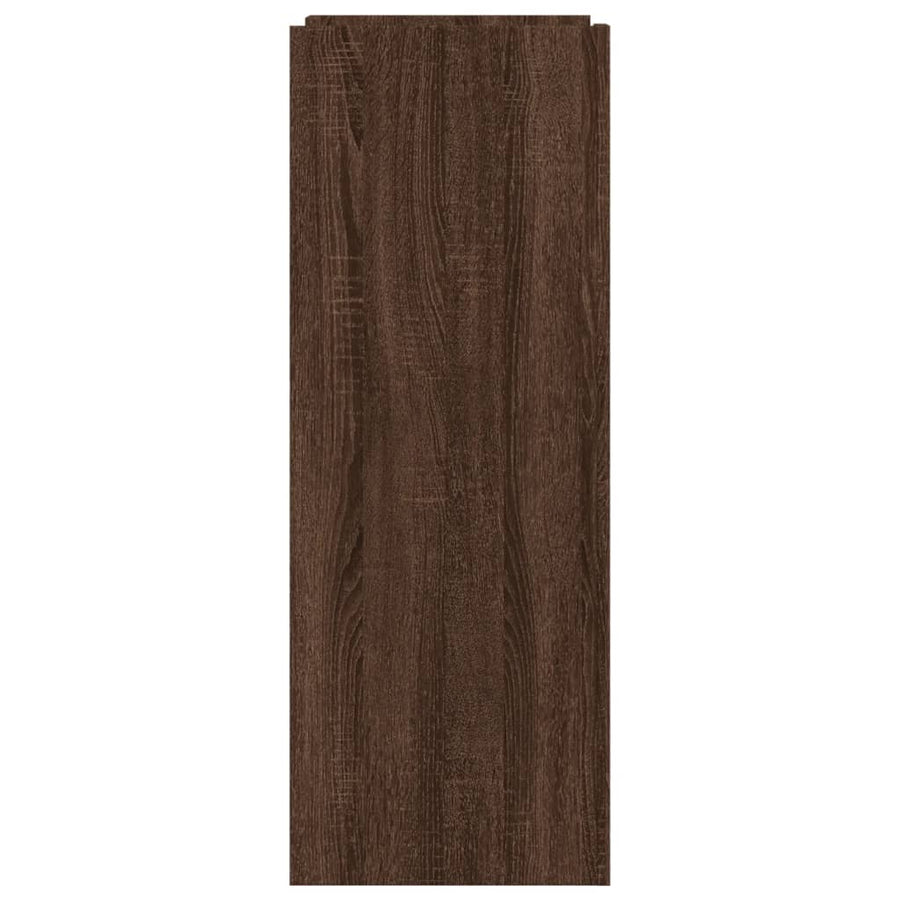 Schoenenkast 74,5x37,5x100 cm bewerkt hout bruin eikenkleurig