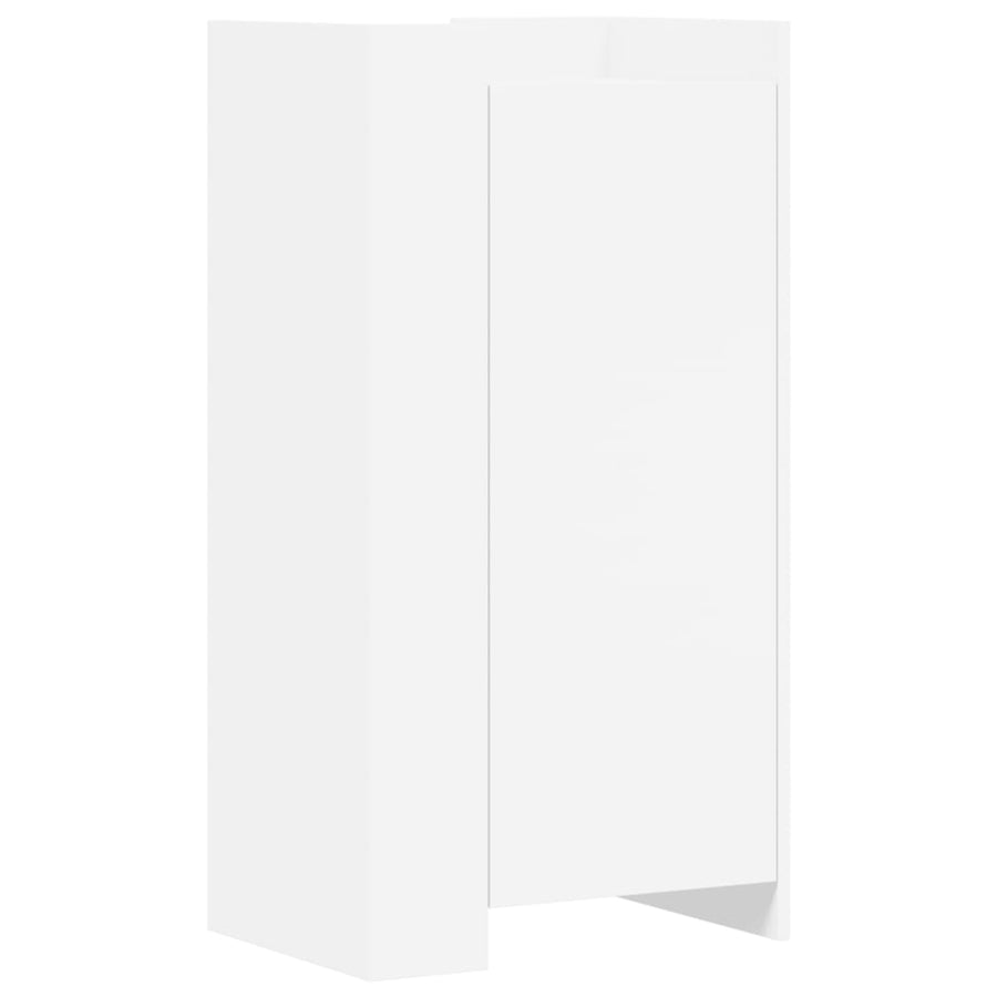 Schoenenkast 52x37,5x100 cm bewerkt hout wit