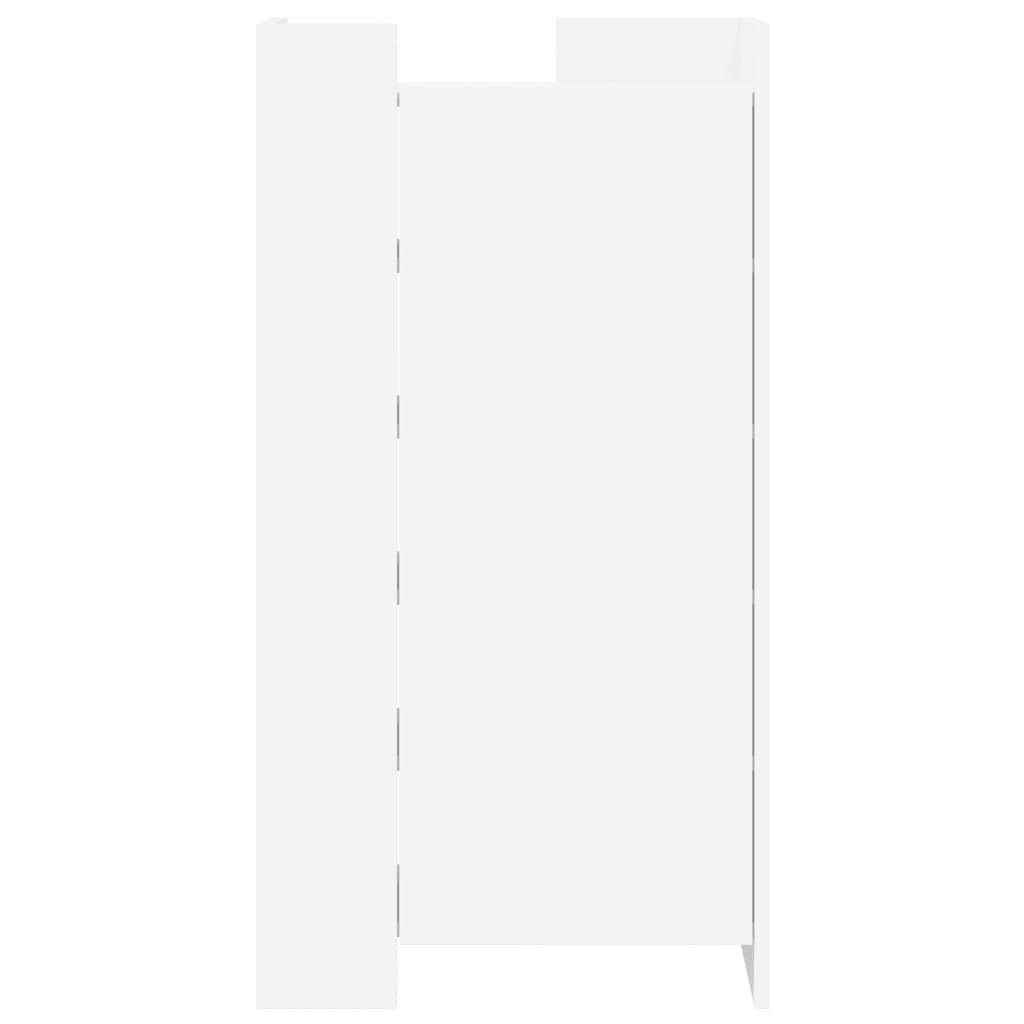 Schoenenkast 52x37,5x100 cm bewerkt hout wit