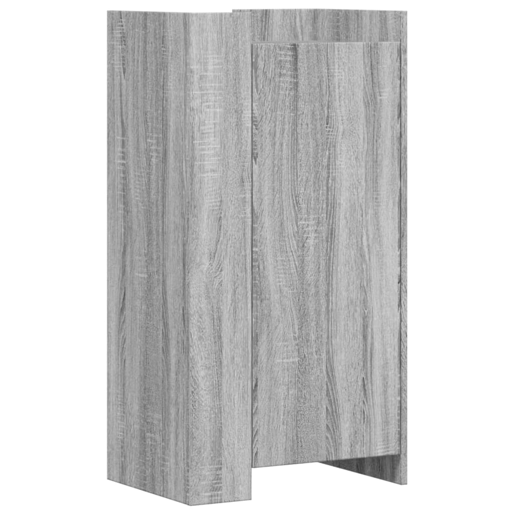 Schoenenkast 52x37,5x100 cm bewerkt hout grijs sonoma eiken