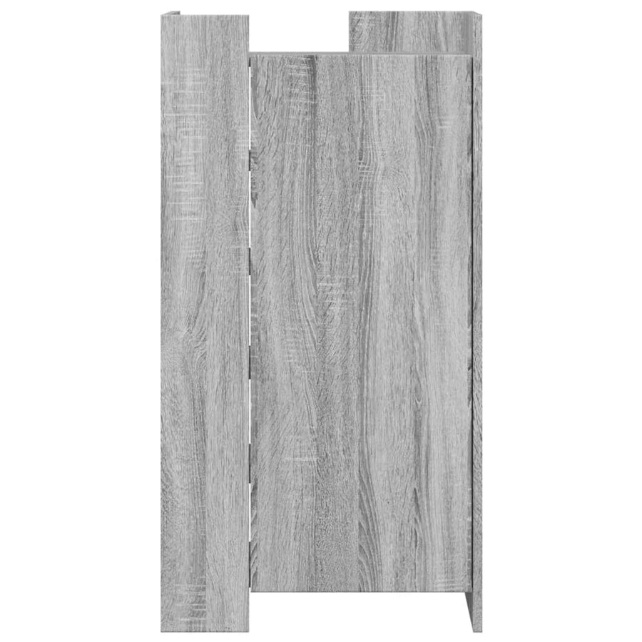 Schoenenkast 52x37,5x100 cm bewerkt hout grijs sonoma eiken
