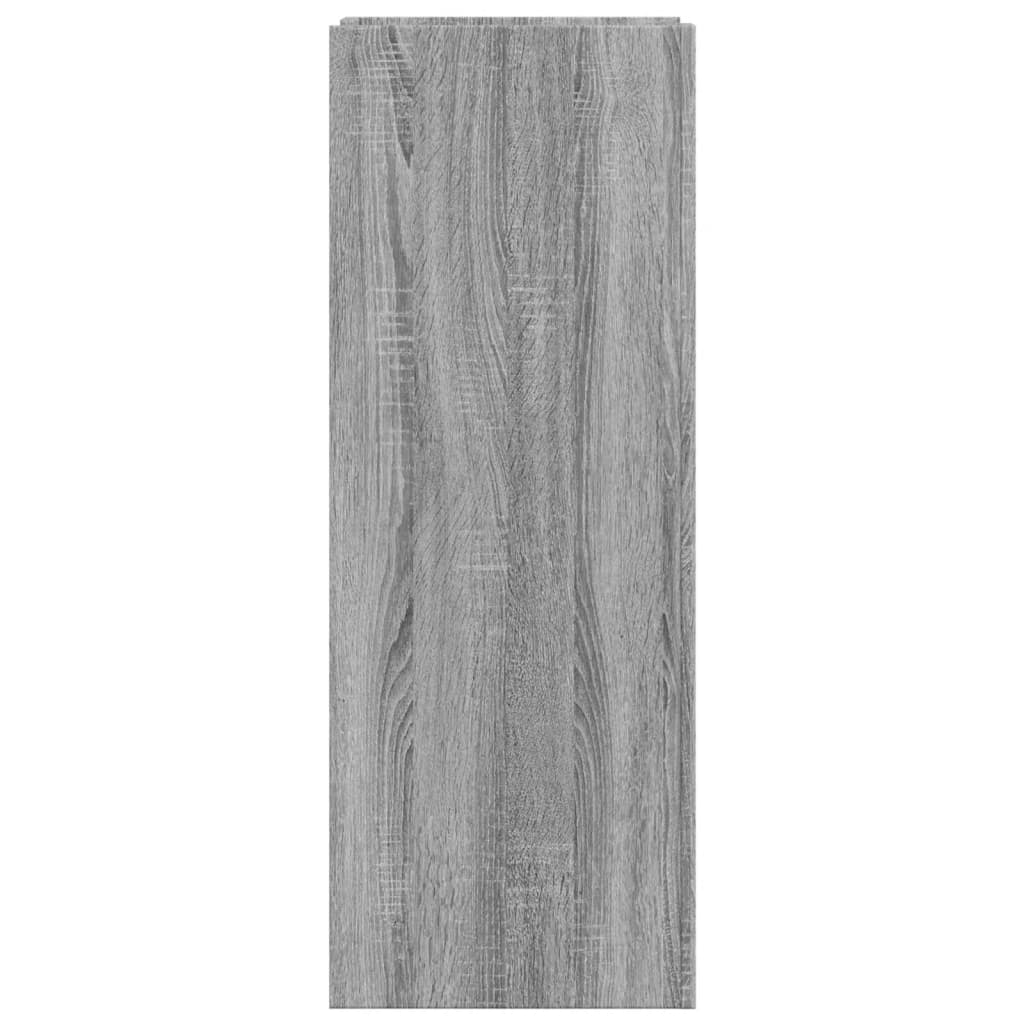 Schoenenkast 52x37,5x100 cm bewerkt hout grijs sonoma eiken