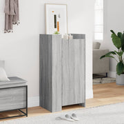 Schoenenkast 52x37,5x100 cm bewerkt hout grijs