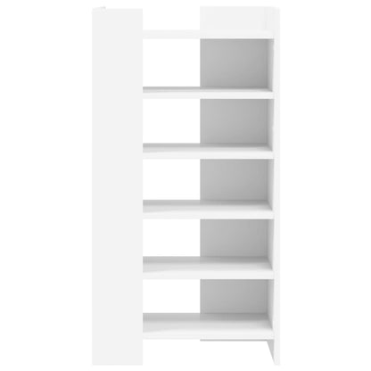 Schoenenkast 52x37,5x100 cm bewerkt hout wit