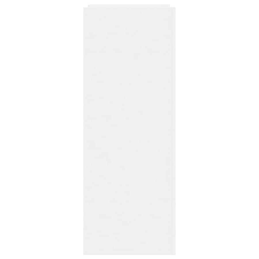Schoenenkast 52x37,5x100 cm bewerkt hout wit