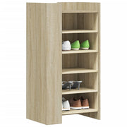 Schoenenkast 52x37,5x100 cm bewerkt hout sonoma eiken