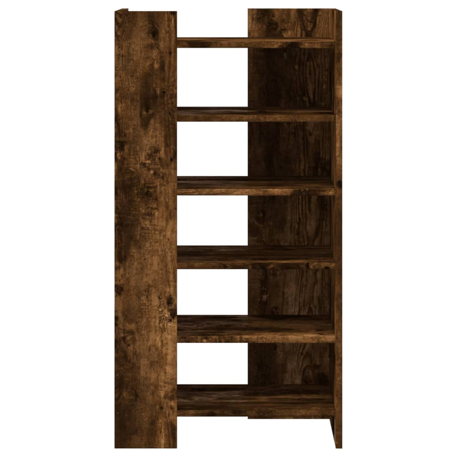 Schoenenkast 52x37,5x100 cm bewerkt hout gerookt eikenkleurig
