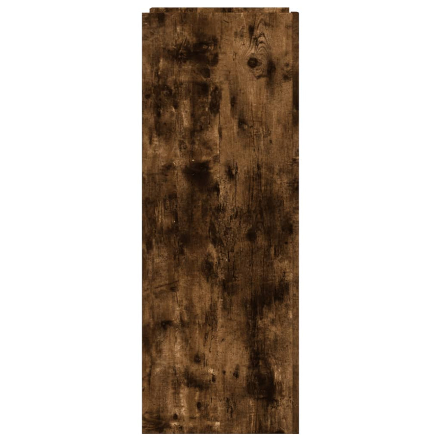 Schoenenkast 52x37,5x100 cm bewerkt hout gerookt eikenkleurig