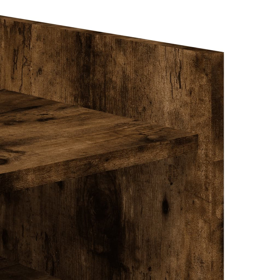 Schoenenkast 52x37,5x100 cm bewerkt hout gerookt eikenkleurig