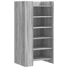 Schoenenkast 52x37,5x100 cm bewerkt hout grijs sonoma eiken