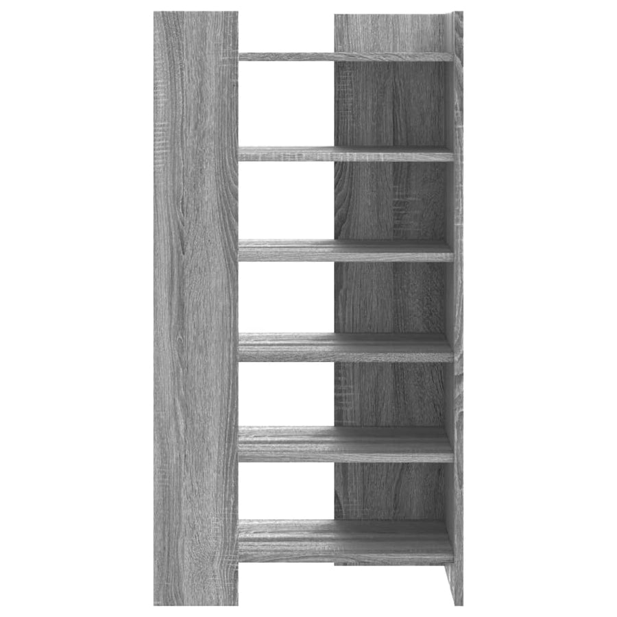 Schoenenkast 52x37,5x100 cm bewerkt hout grijs sonoma eiken