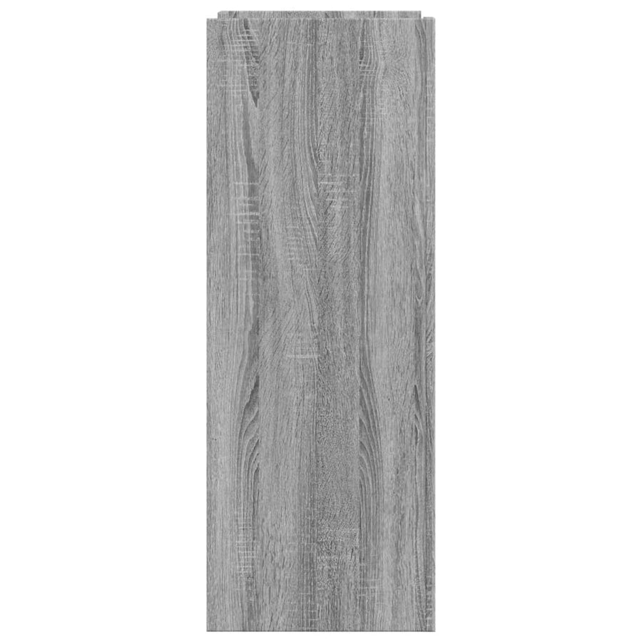 Schoenenkast 52x37,5x100 cm bewerkt hout grijs sonoma eiken