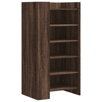 Schoenenkast 52x37,5x100 cm bewerkt hout bruin eikenkleurig