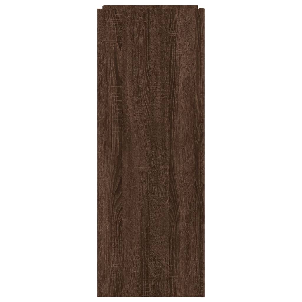 Schoenenkast 52x37,5x100 cm bewerkt hout bruin eikenkleurig