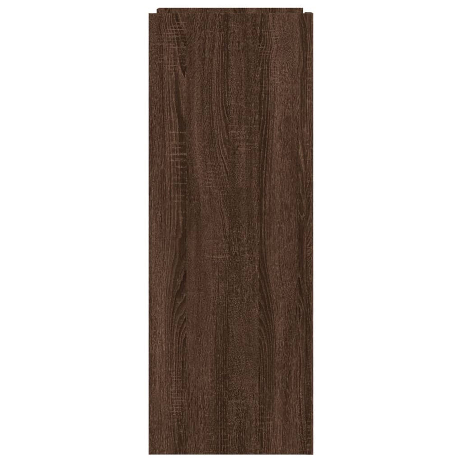 Schoenenkast 52x37,5x100 cm bewerkt hout bruin eikenkleurig