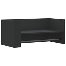 Wandschap 70,5x35x30,5 cm bewerkt hout zwart