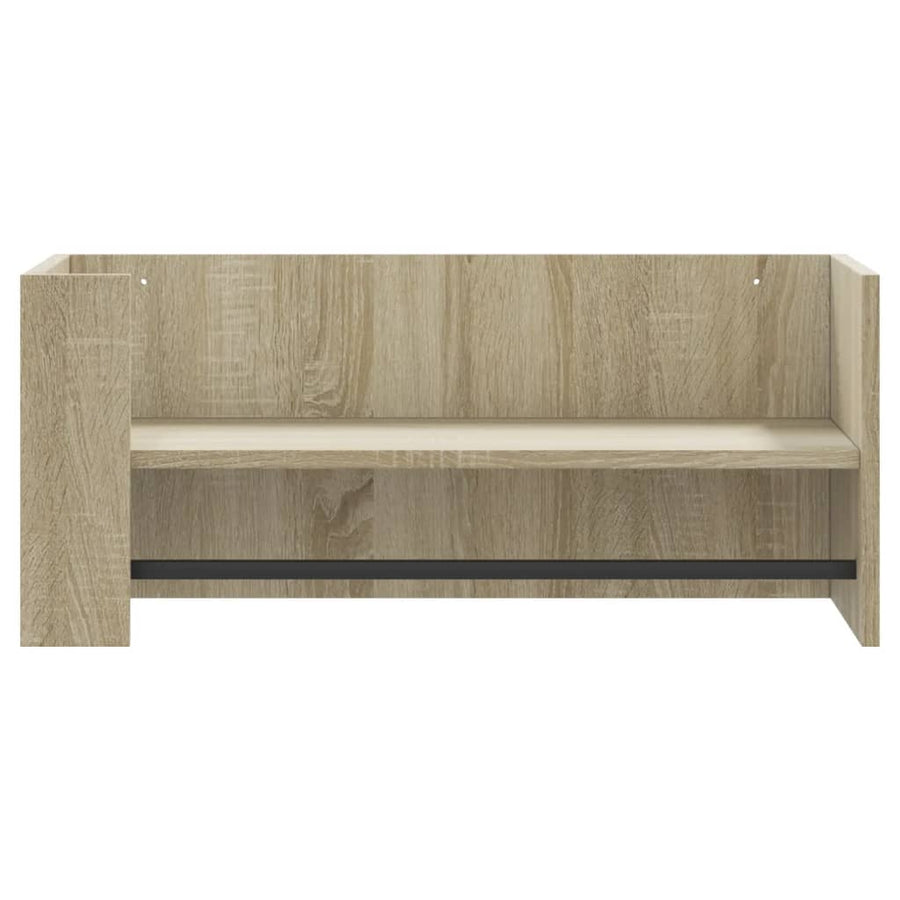 Wandschap 70,5x35x30,5 cm bewerkt hout sonoma eikenkleurig