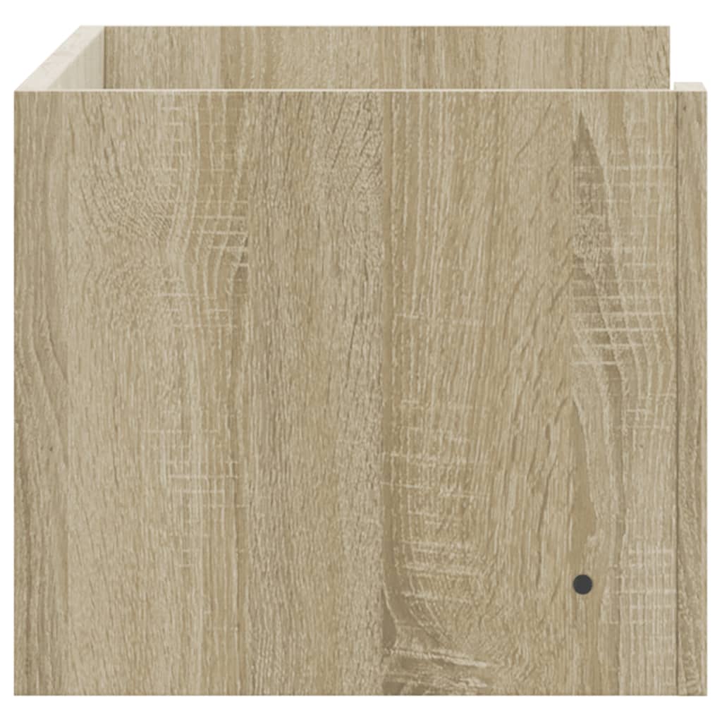 Wandschap 70,5x35x30,5 cm bewerkt hout sonoma eikenkleurig