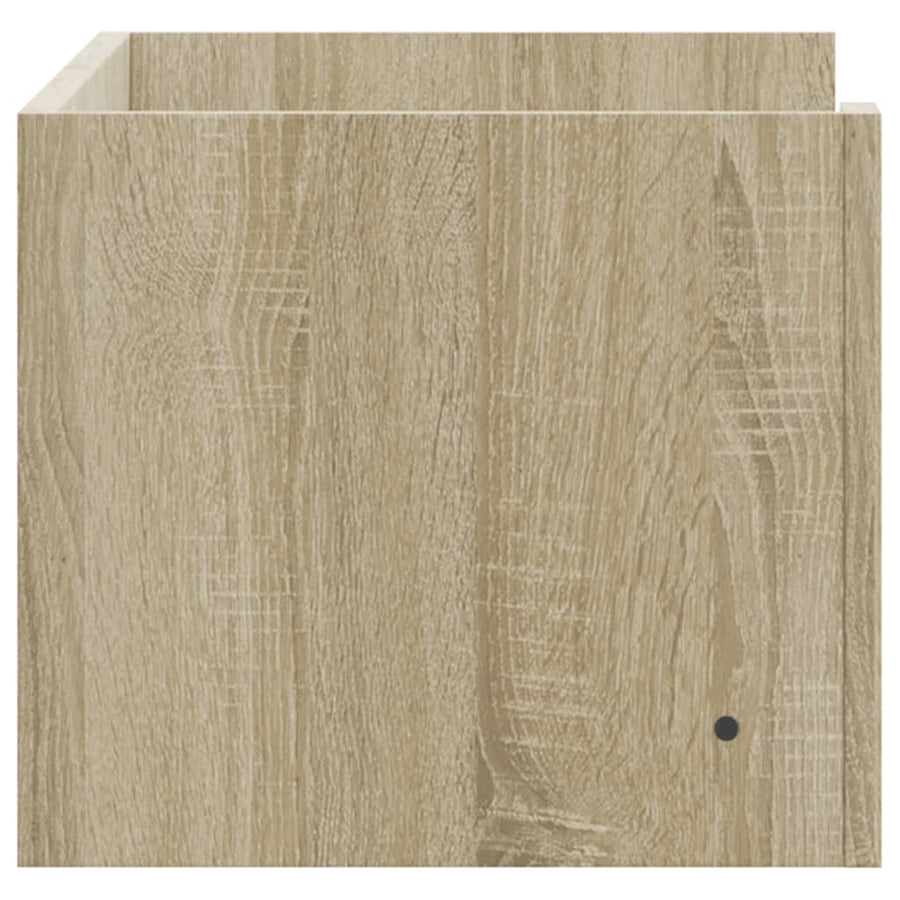 Wandschap 70,5x35x30,5 cm bewerkt hout sonoma eikenkleurig