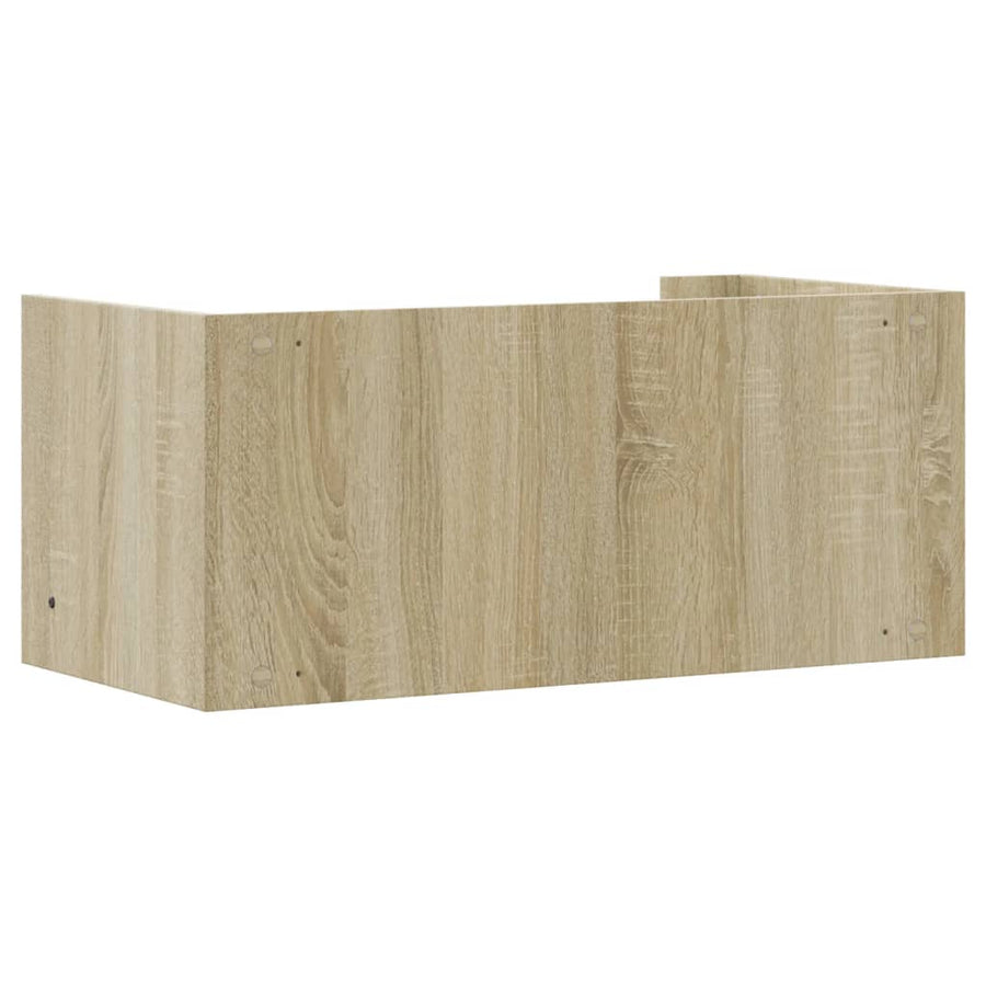 Wandschap 70,5x35x30,5 cm bewerkt hout sonoma eikenkleurig