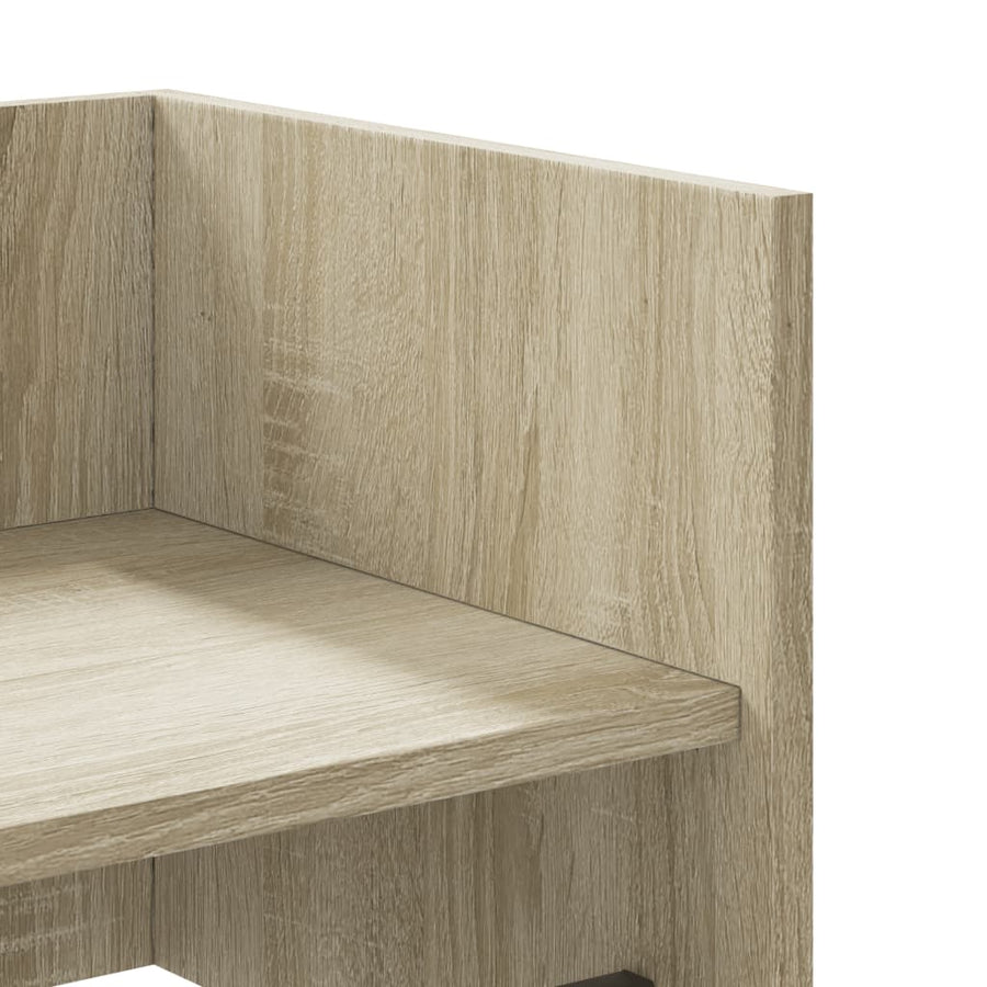 Wandschap 70,5x35x30,5 cm bewerkt hout sonoma eikenkleurig