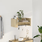 Wall shelf 70.5x35x30.5 cm engineered wood Sonoma oak finish